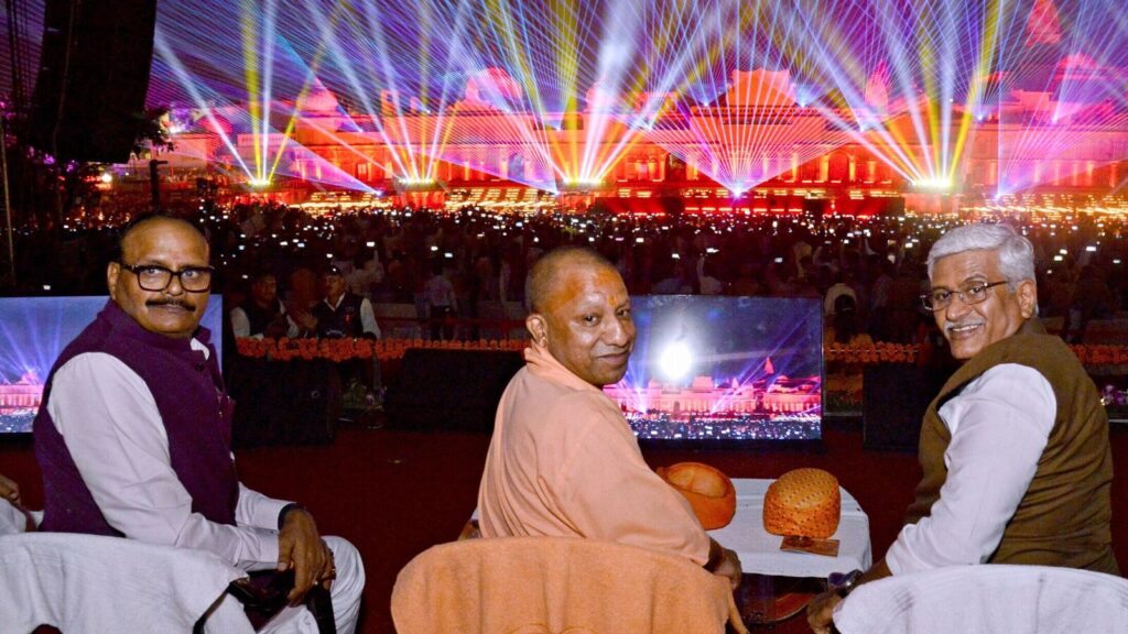 Uttar Pradesh: Yogi Adityanath highlights Mathura and Kashi during Ayodhya’s record-setting Deepotsav celebration.