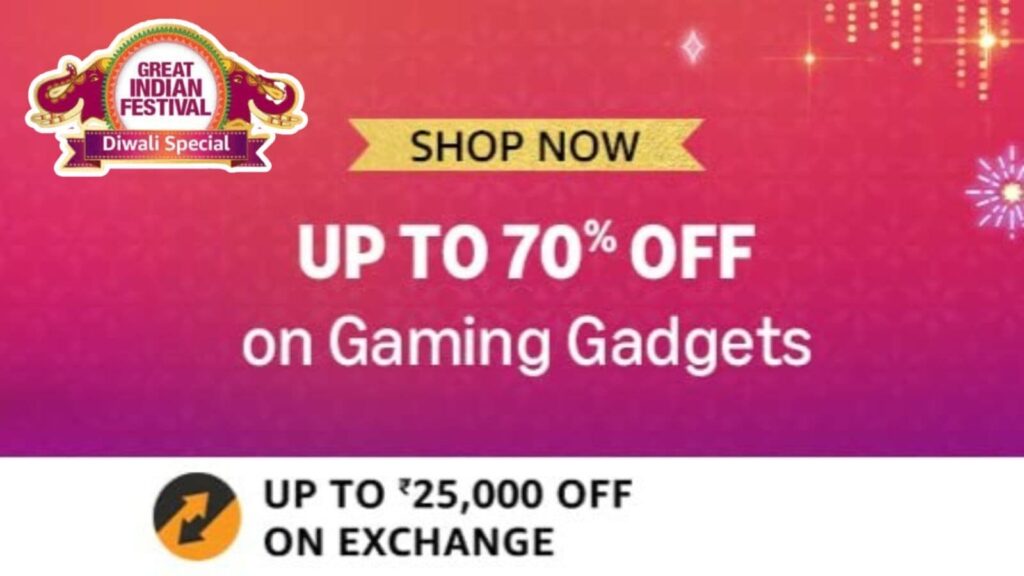 Last call for up to 70% off gaming laptops and monitors in the Amazon Diwali Sale—only 4 days remaining!